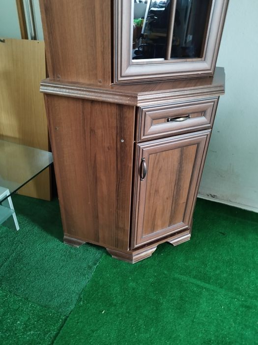 witryna narożna wysoka Antyk Vintage