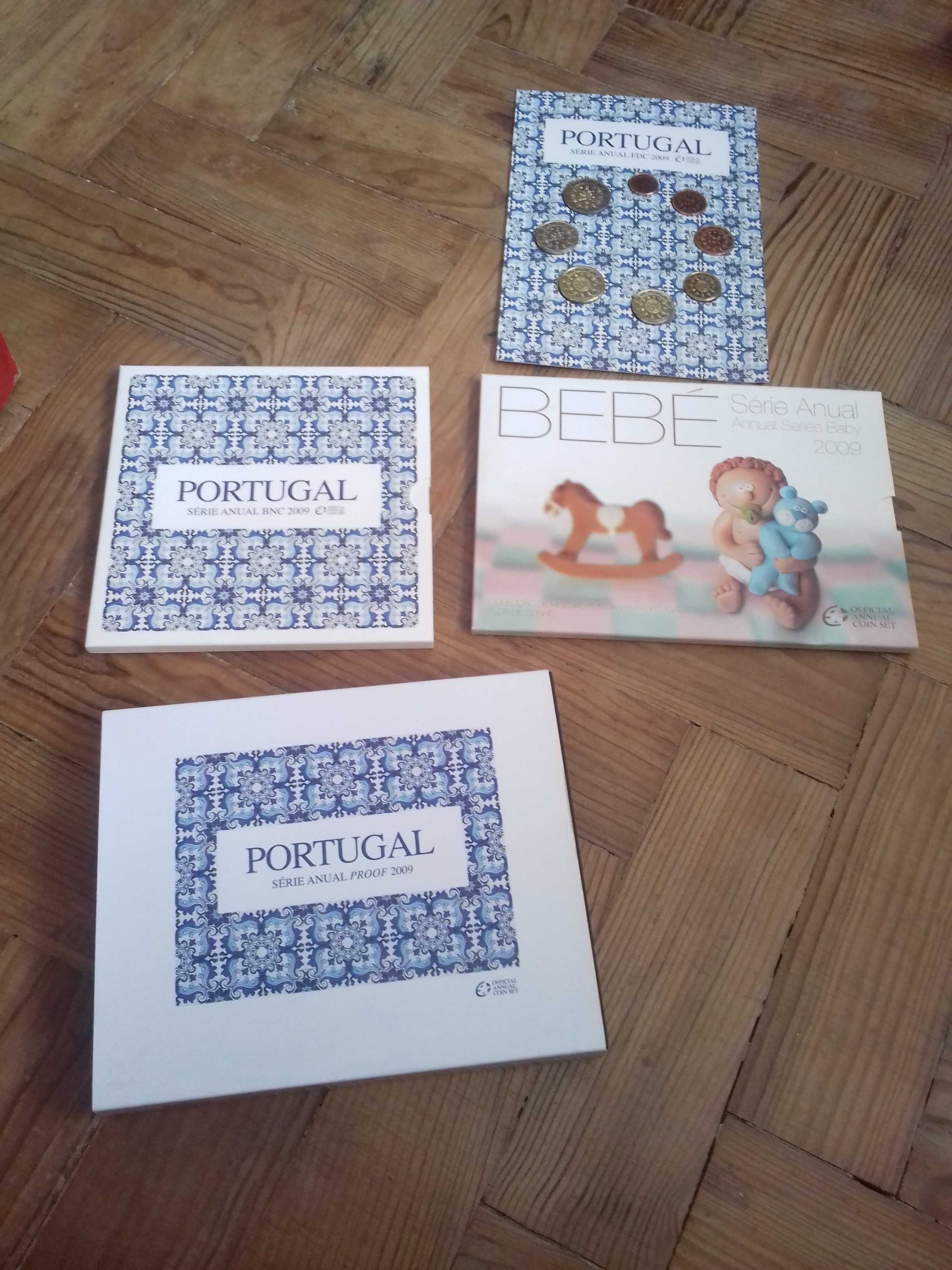 Série anual  2009 em Bnc,Proof,Fdc,Fdc Bebé