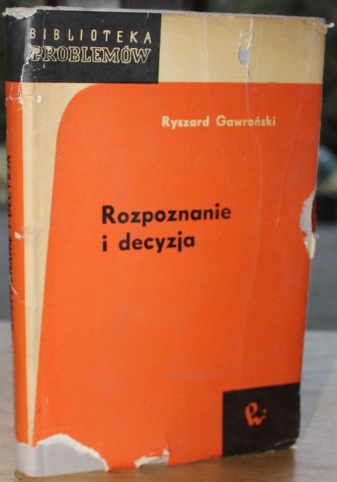 Ryszard Gawroński, Rozpoznanie i decyzja, PWN 1968