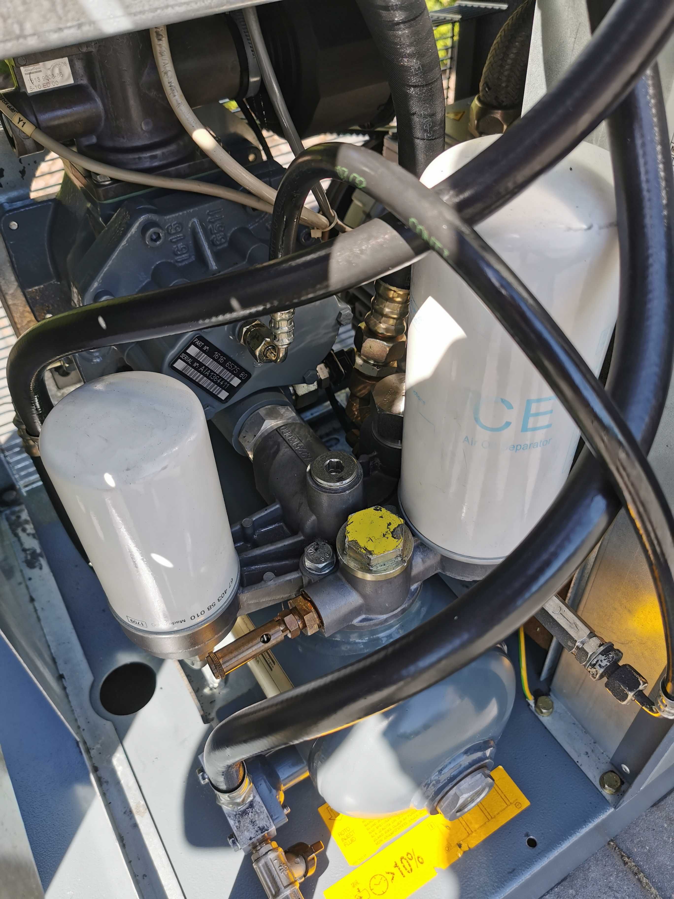 11kw +FALOWNIK Sprężarka śrubowa 1400l/min ATLAS COPCO 13bar kompresor