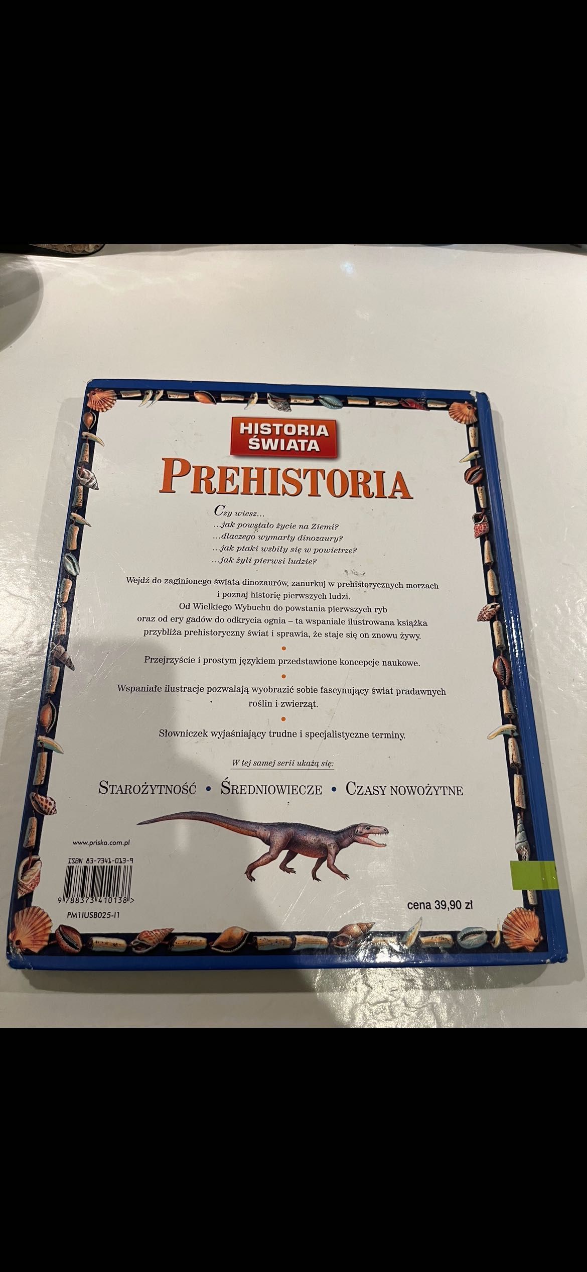 Książka dla dzieci Prehistoria
