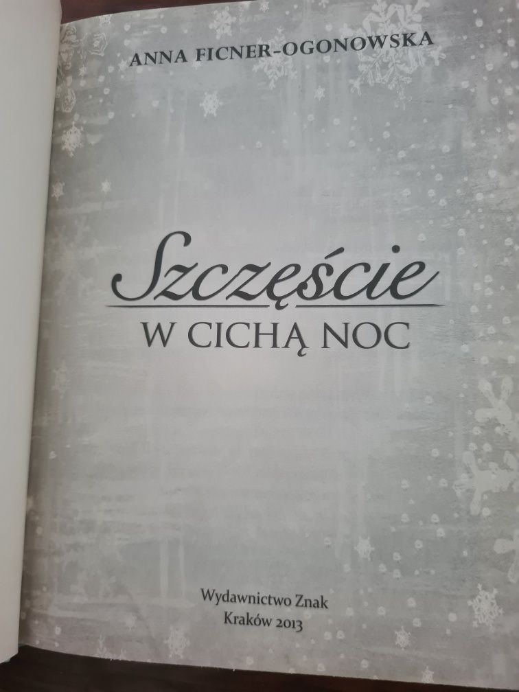 Szczęście w cichą noc - Anna Ficner-Ogonowska