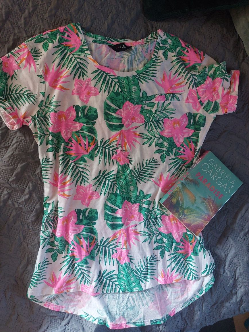 Tunika plażowa, letni t shirt, narzutka na kostium, Yours r.,L,XL