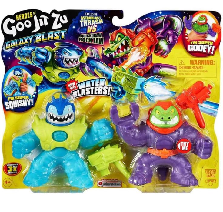 Goo Jit Zu Galaxy Blast Trash vs Rock Jaw Гу Джи Цу оригінал