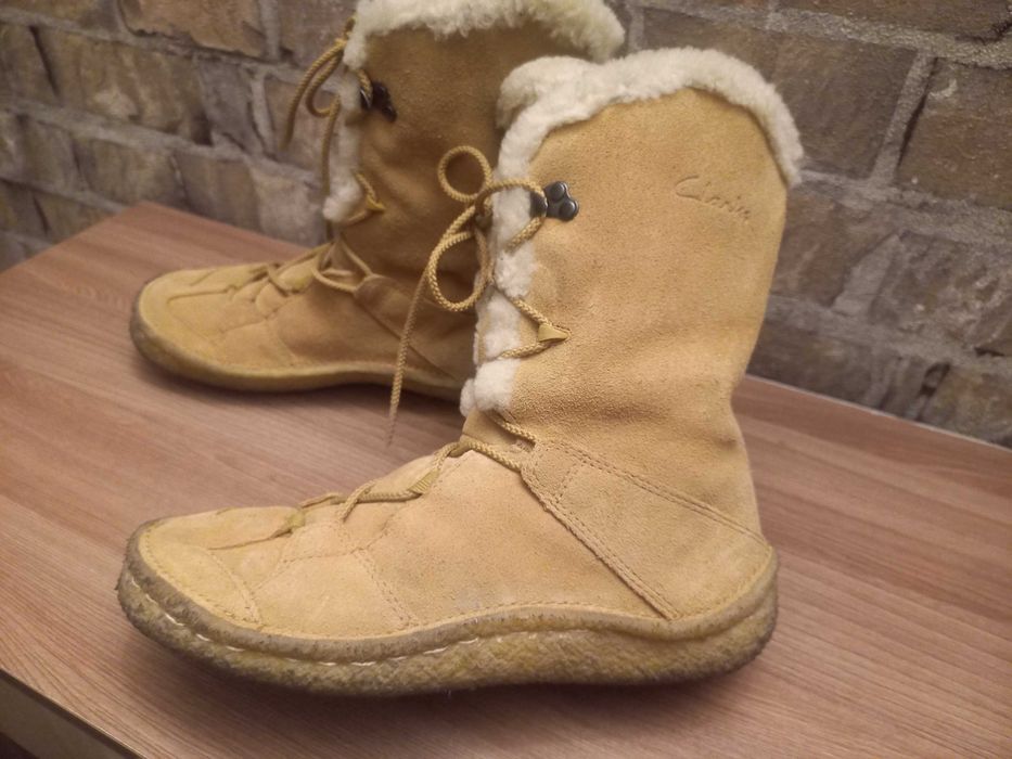 Женские зимние ботинки Clarks размер 38