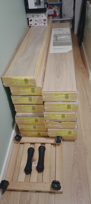 Panele laminowane Vilo Dąb Alamo + podkłady akustyczne Arbiton