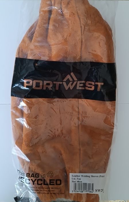 Trudnopalne rękawy spawalnicze PORTWEST SW20