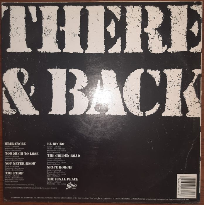 Jeff Beck – There & Back 1980