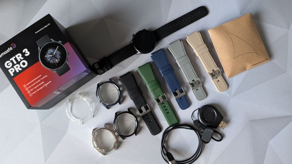 Zegarek / smartwatch Amazfit GTR 3 Pro + paski + etui + GWARANCJA