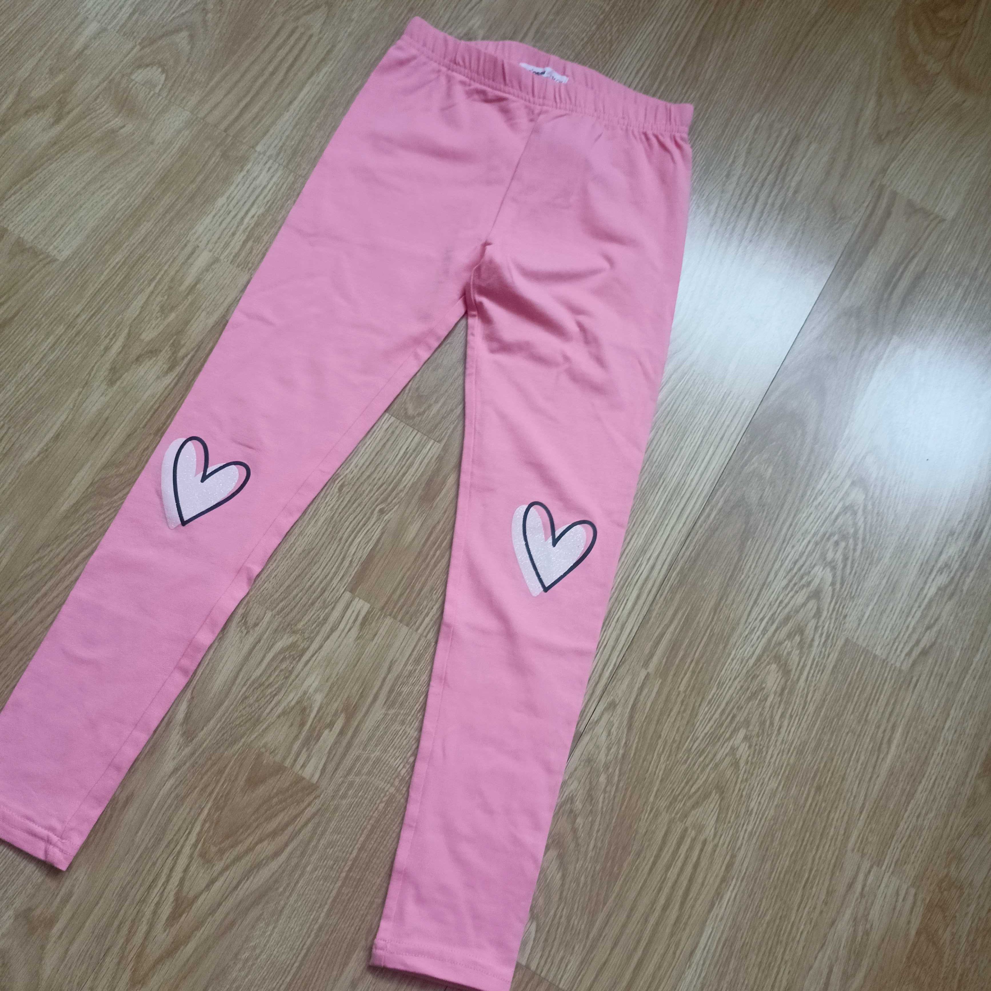 Legginsy 2szt. prażek bawełna 134 Sinsay nowe,bez metki