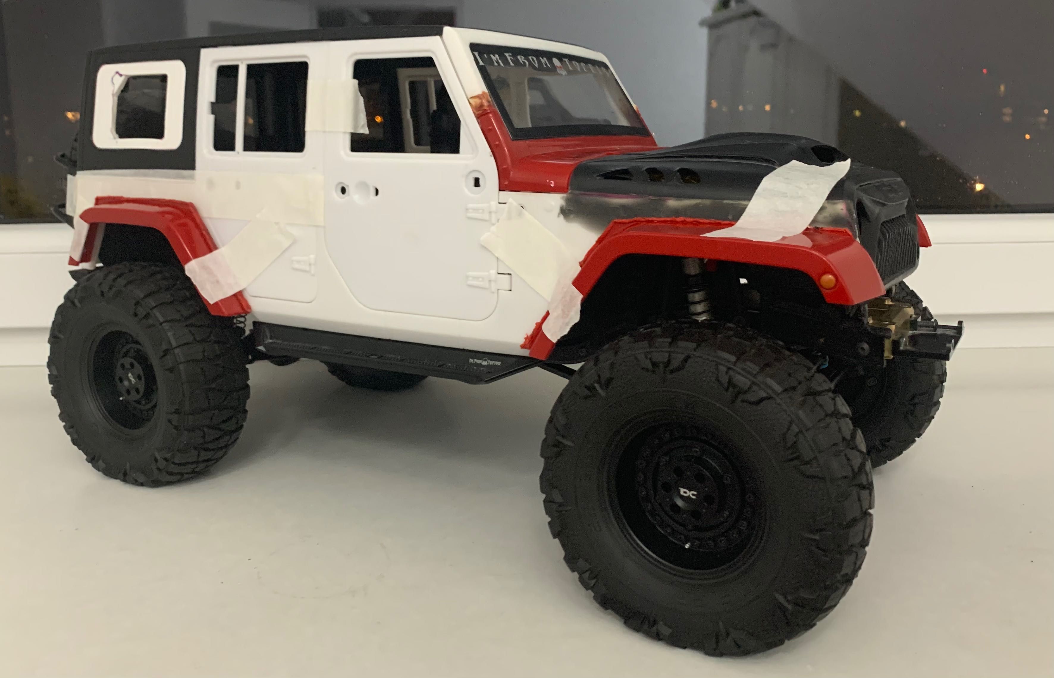 Blotniki Jeep Wrangler Axial SCX10 Traxxas TRX4 TRX6 Hpi mst RC
