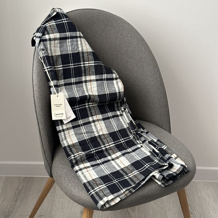 Чоловіча фланелева піжама Mango, сорочка фланелева манго, одяг для сну