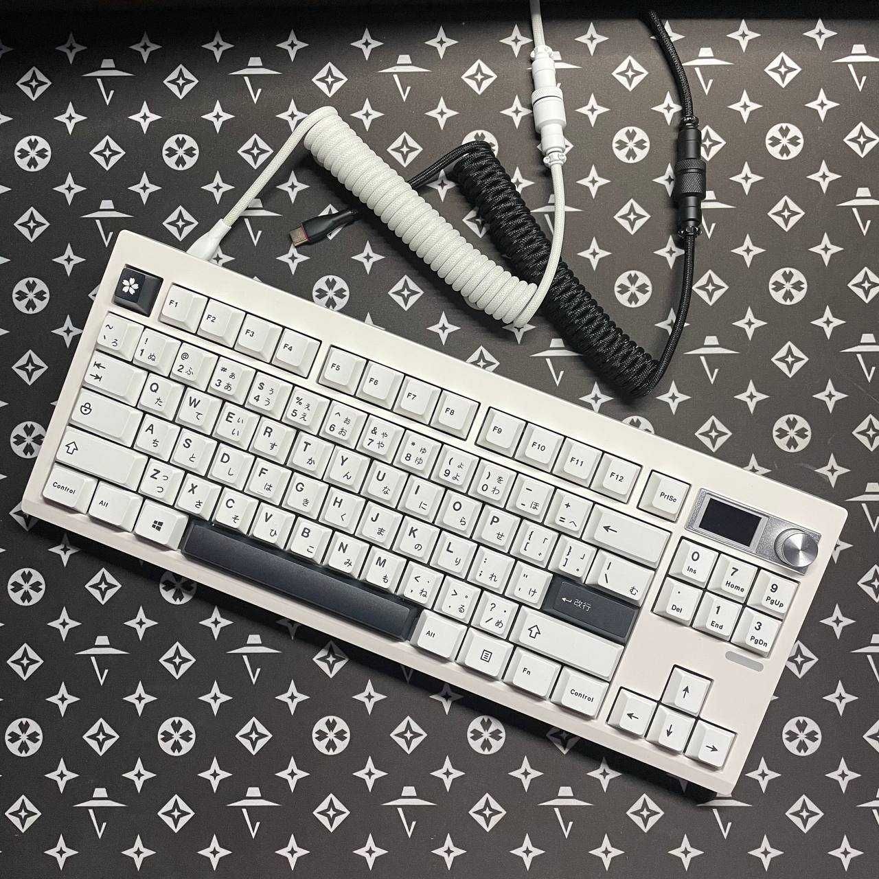 Кастомна механічна клавіатура GMK87, KTT Kang White V3 (RGB)