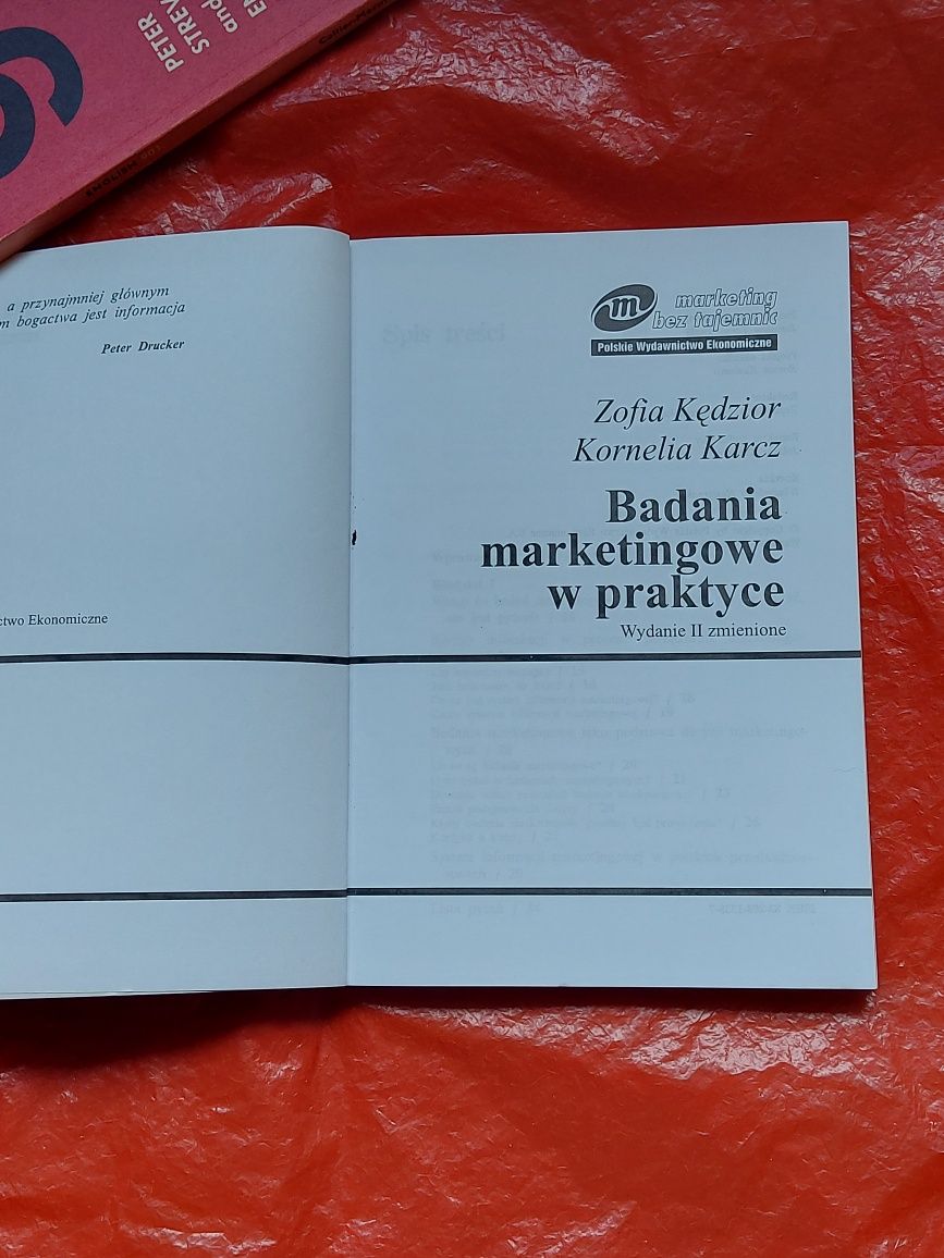 Książka Badania marketingowe w praktyce 2001rok