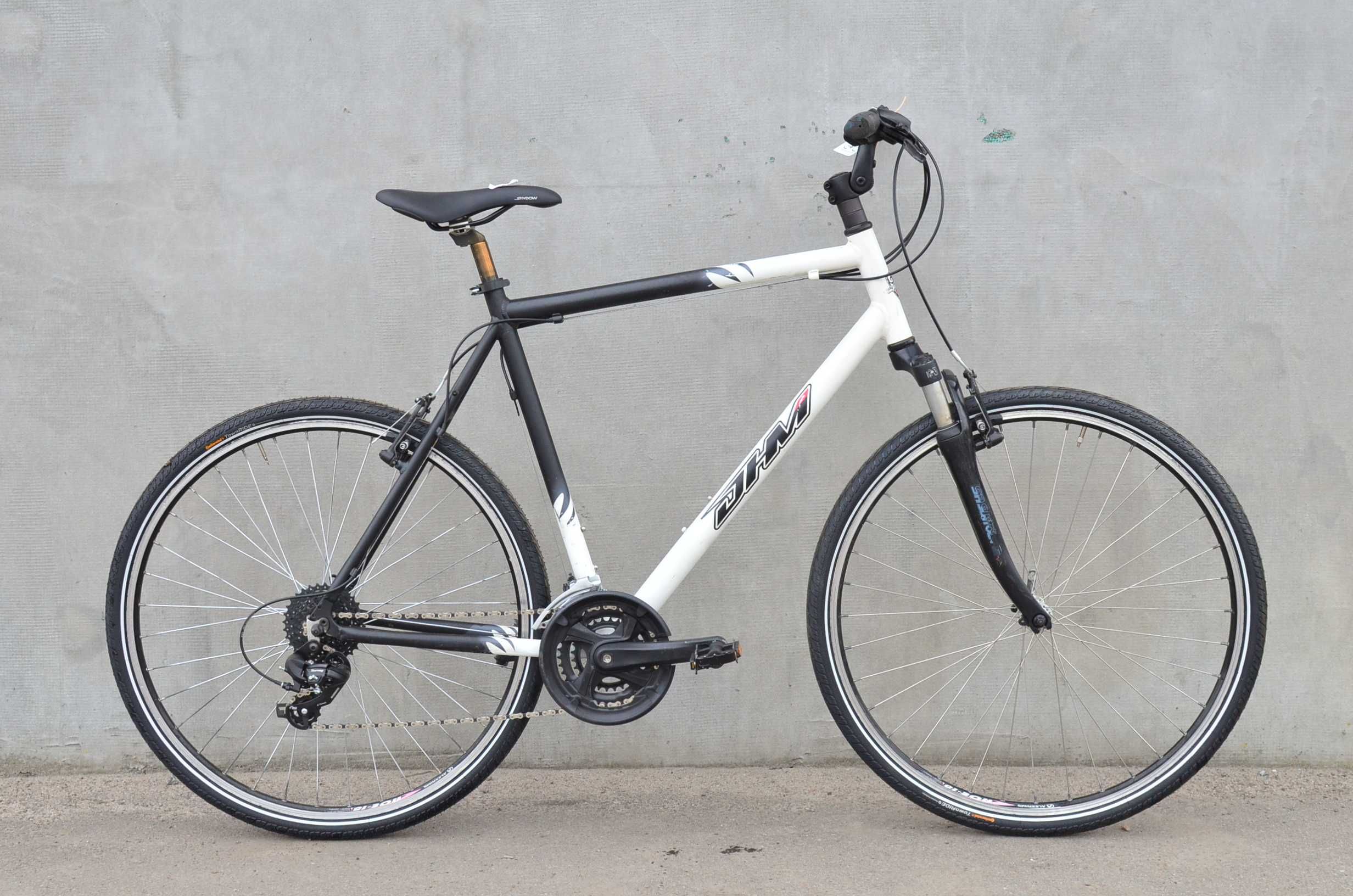 Гібридний велосипед DHM 28" XL біло-чорний