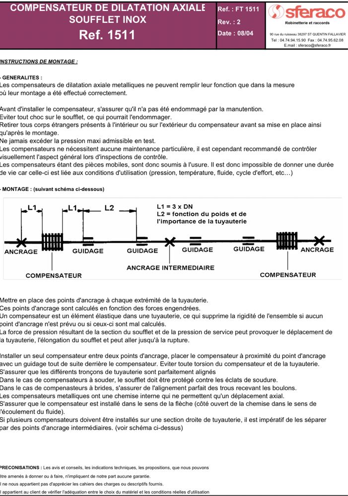 Kompensator stalowyDN32 DN40 DN50