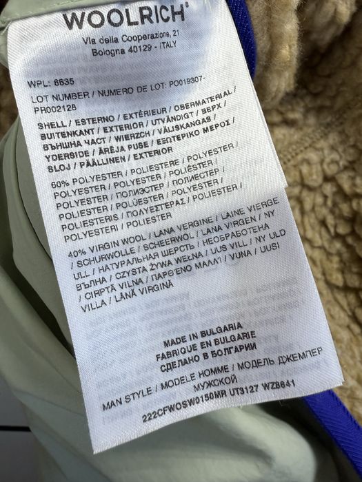 Чоловіча куртка шерпа Woolrich reversible curly fleece