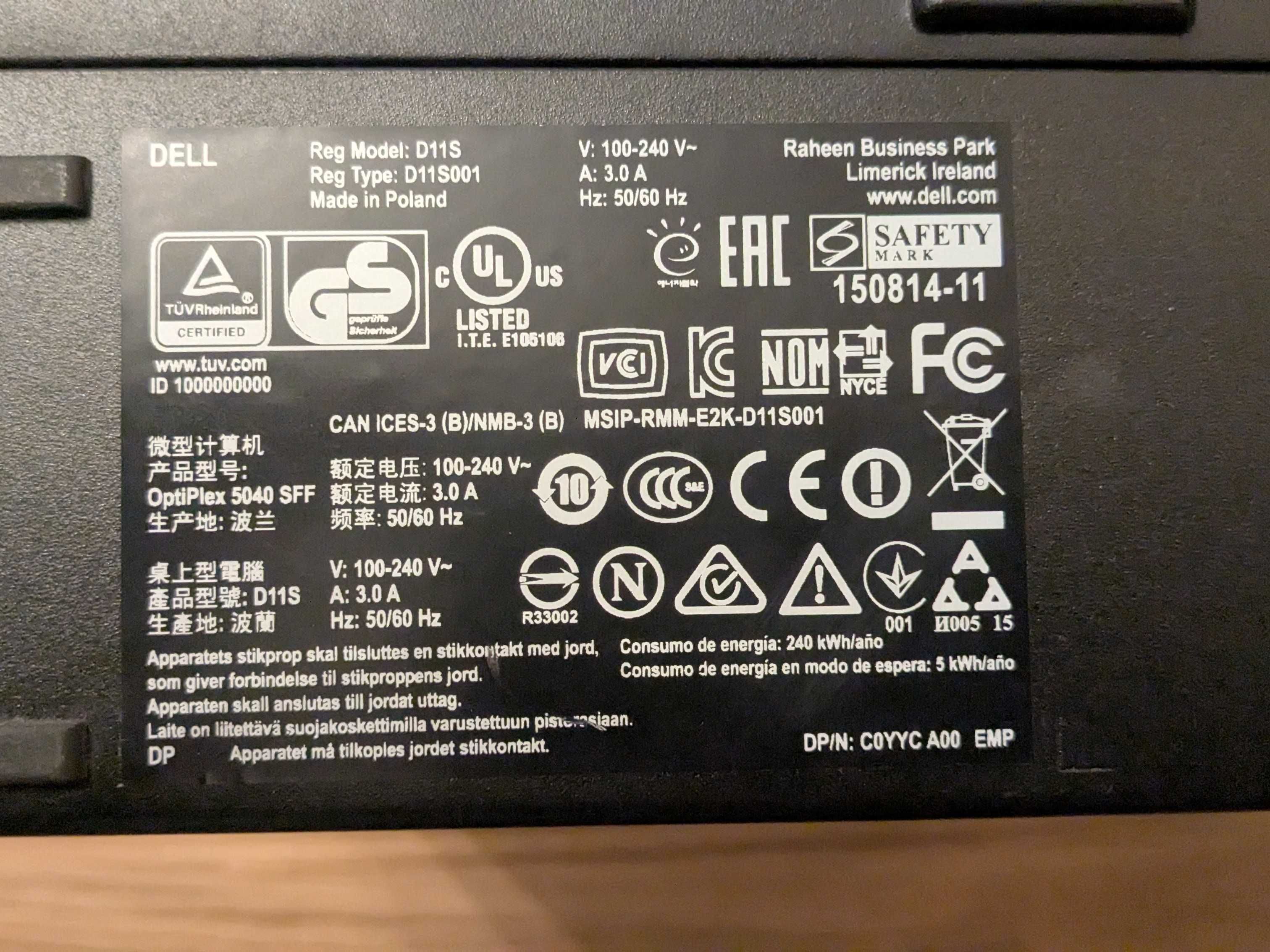 Dell OptiPlex 5040 SFF | Core i5 6gen | 8GB RAM | Bez dysku | Sprawny