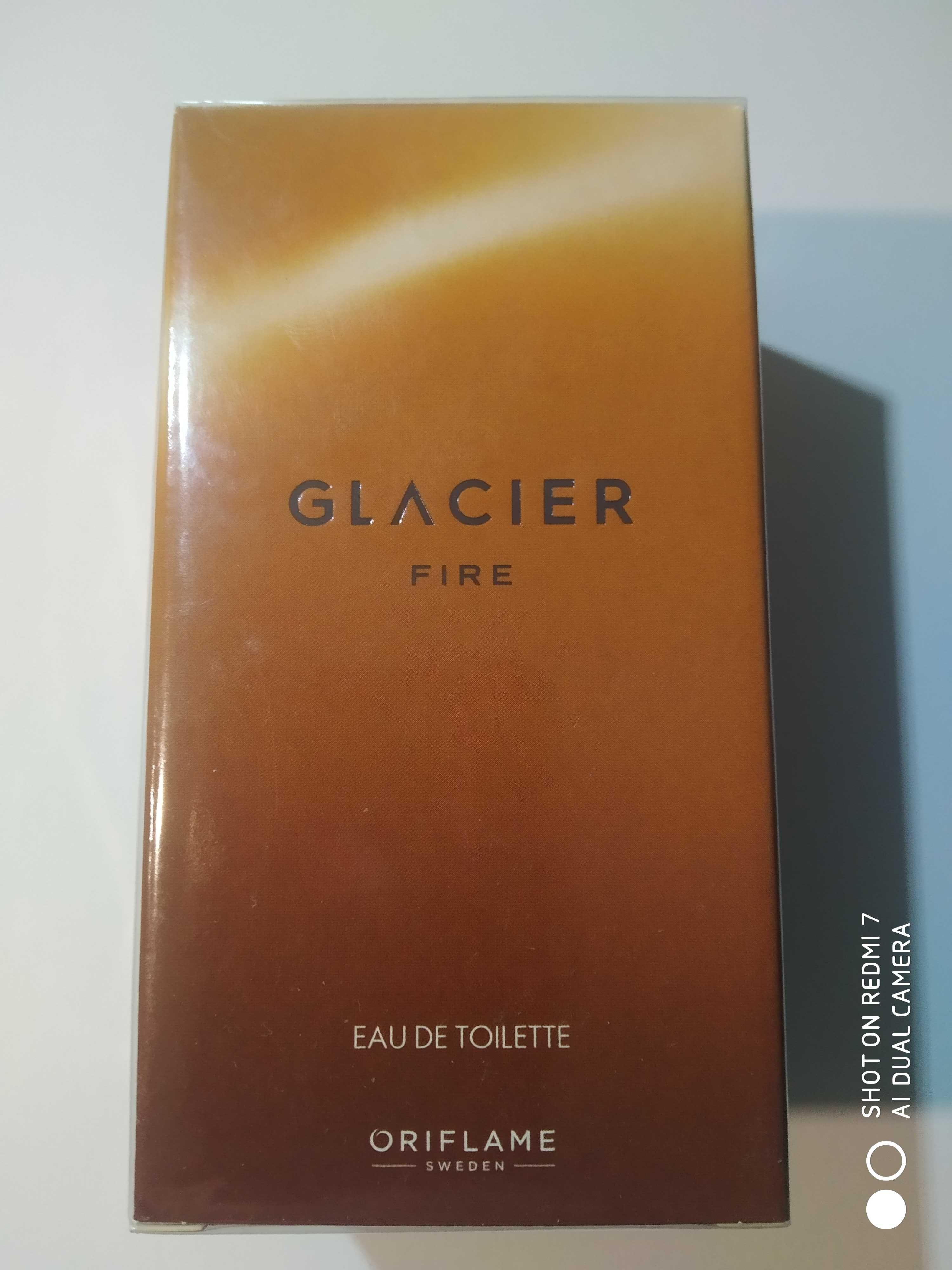 Świeża kompozycja Wody toaletowej Glacier Fire dla panów z Oriflame