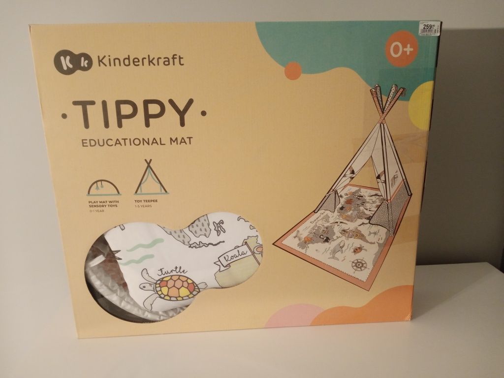 Nowa Mata edukacyjna kinderkraft tippy/tipi 3w1