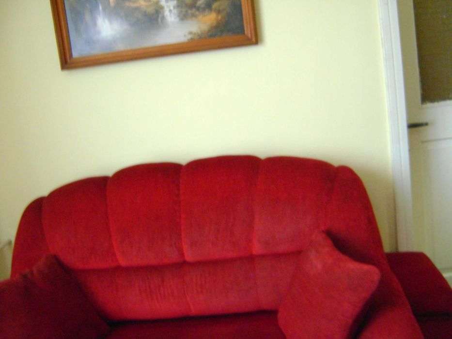 Sofa czerwona i 2 fotele