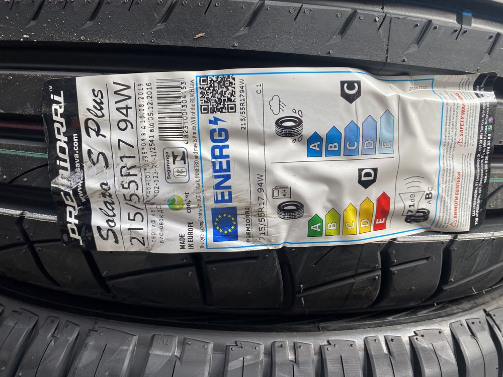 Шины летние 215/55/R17 94W Solazo S Plus Premiorri