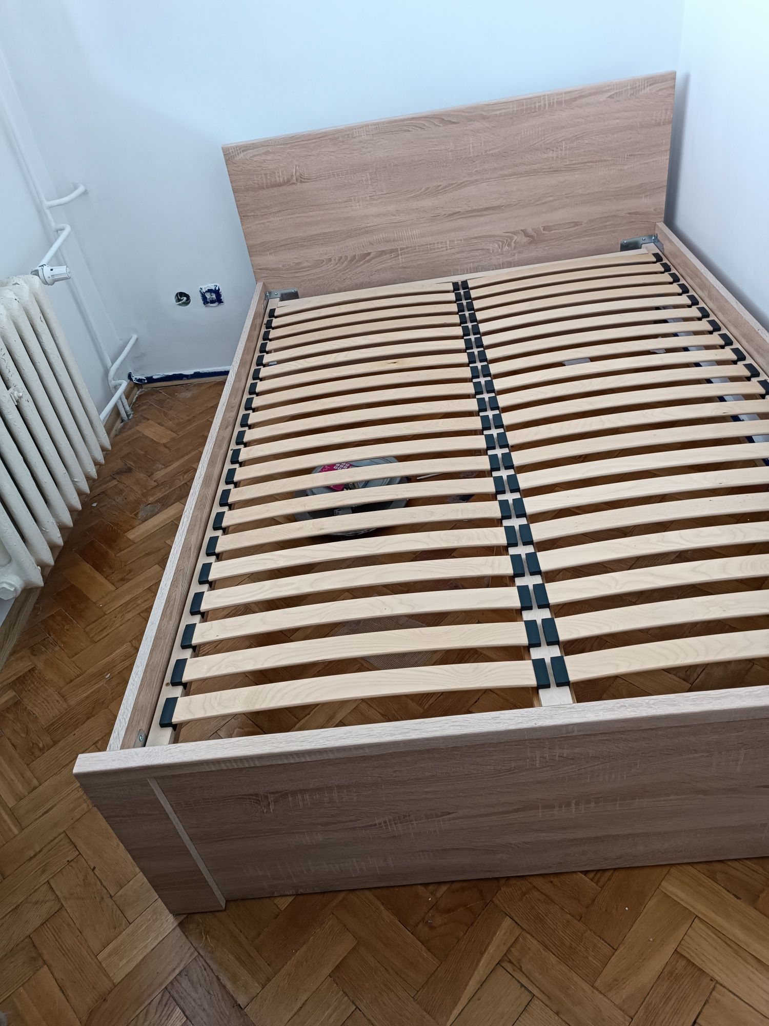Łóżko 2-osobowe 140x200cm dąb sonoma
