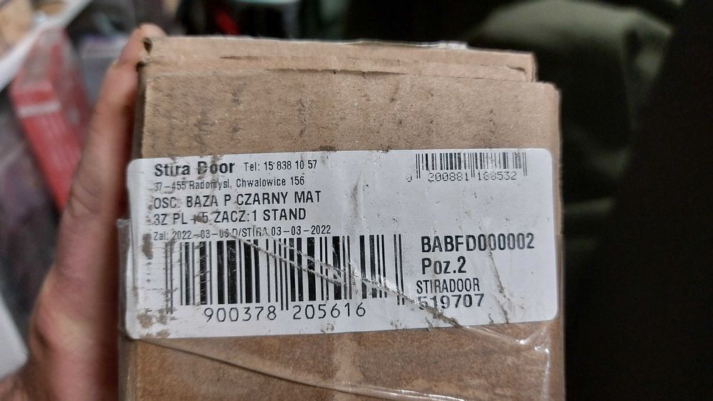 Baza ościeżnicy stała Stira Door czarny mat