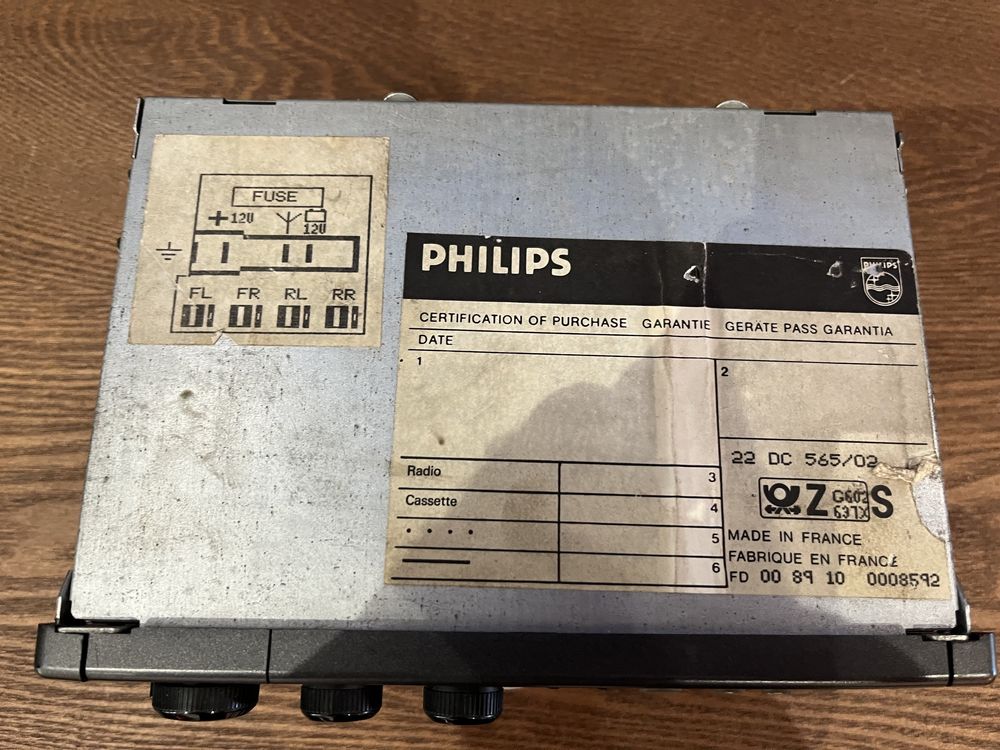 Philips 565 radio cassette