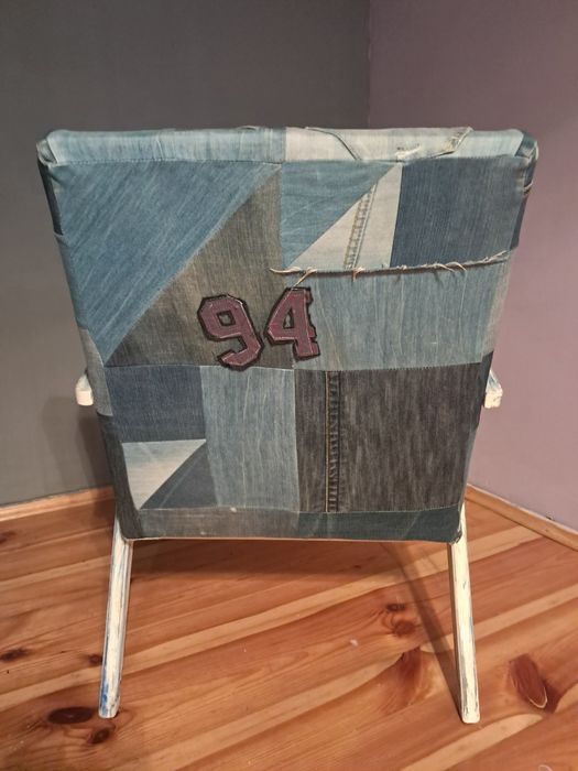 Fotel Var B-310 Chierowski obszyty w jeans