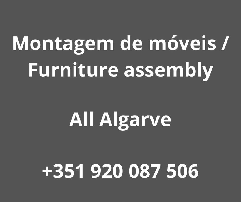 Montagem de móveis / Furniture assembly