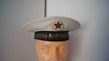 Czapka Marynarki Wojennej ZSRR CCCP biała