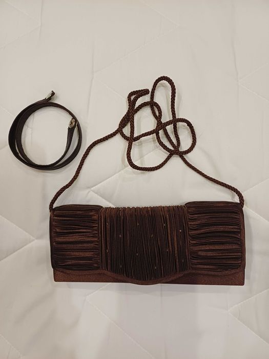 Mała brązowa torebka damska