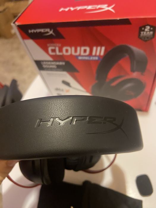 Słuchawki HYPERX Cloud III Wired Nauszne, Dźwięk przestrzenny Czarny