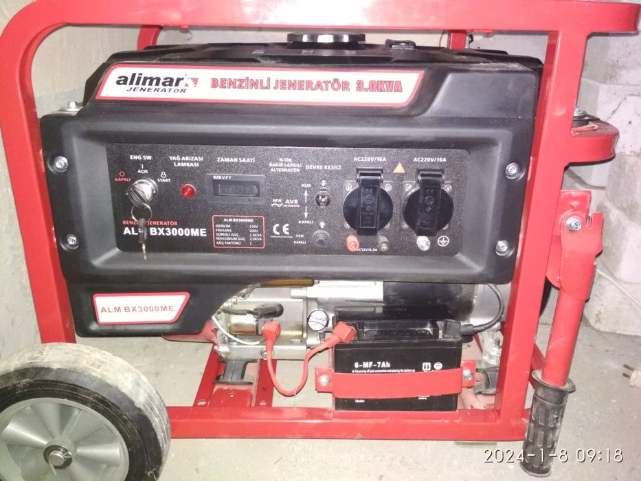 Генератор бензиновий 3 KVA ALIMAR ALM BX-3000 ME  з електростартером