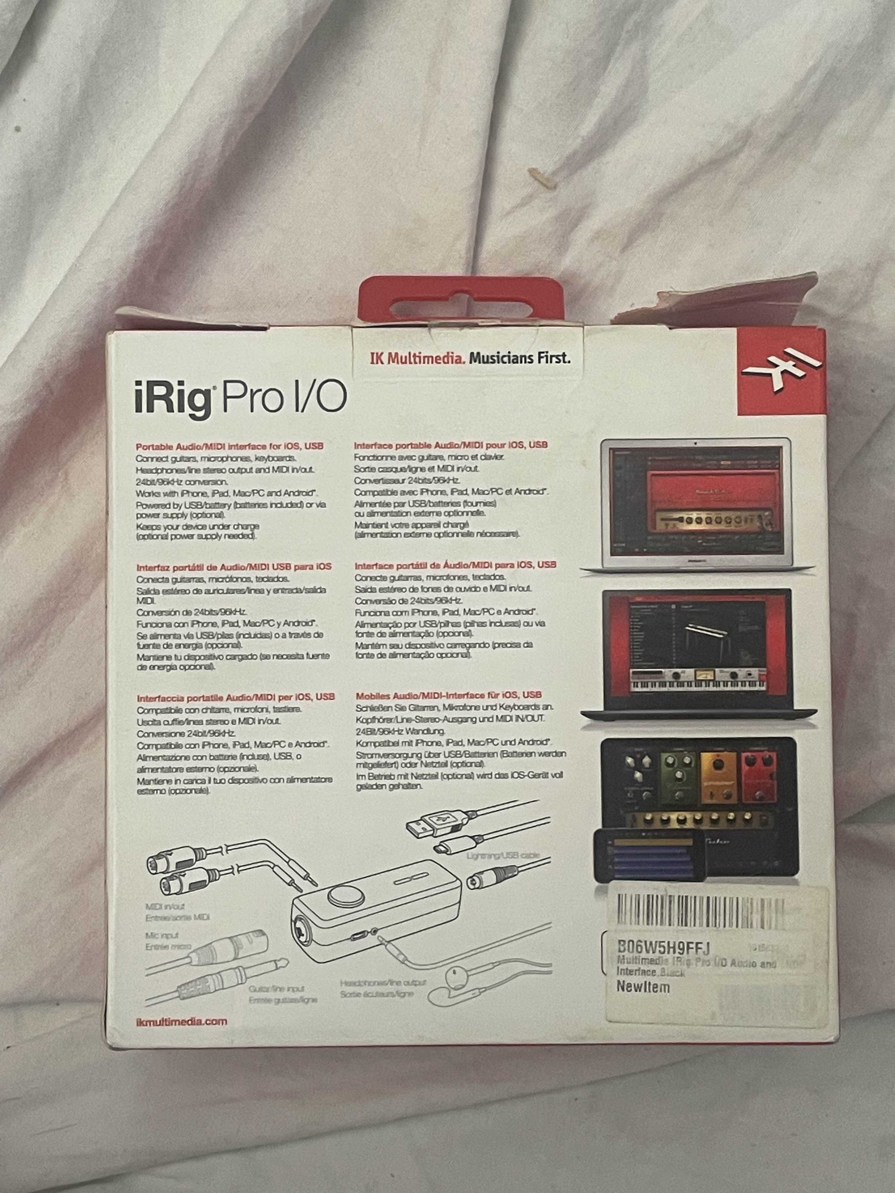 Interfejs Audio i MIDI IK Multimedia iRig Pro I/O