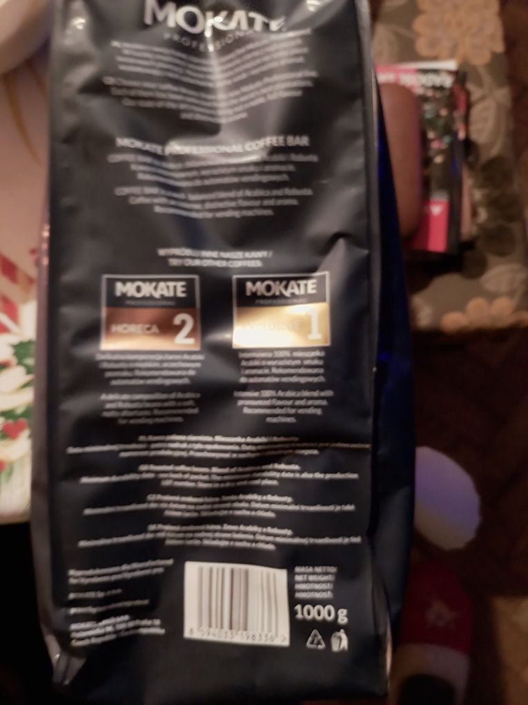Kawa ziarnista 1kg bardzo smaczna Mokate