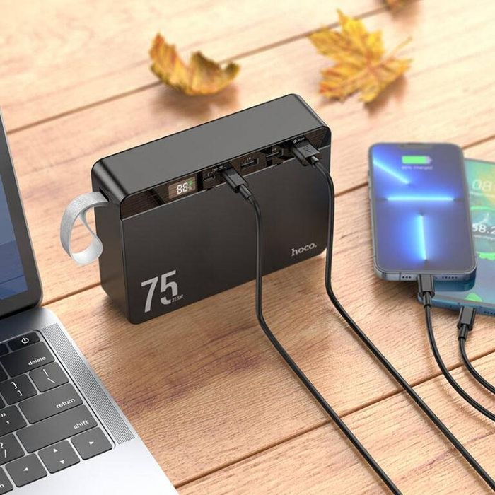 Зовнішній акумулятор Power bank HOCO J94 75000mAh 22.5W