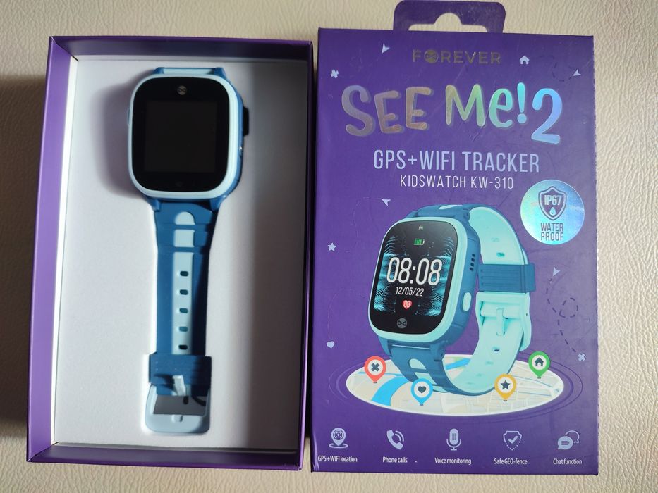 Zegarek smartwatch dla dzieci z GPS see me 2, nowy