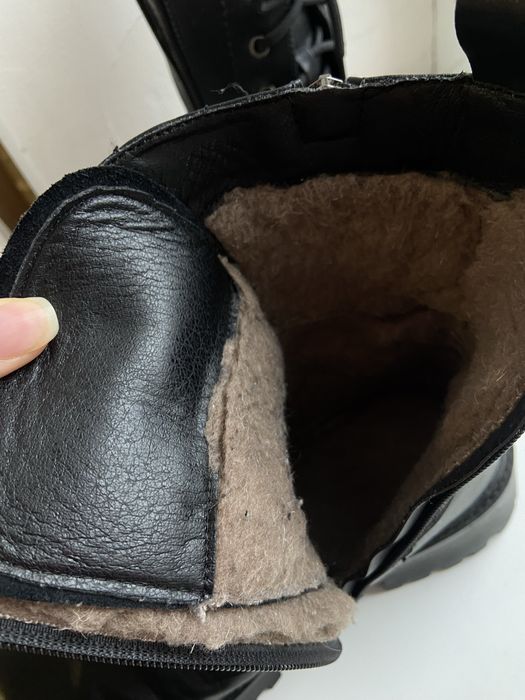 Зимові жіночі шкіряні чоботи
