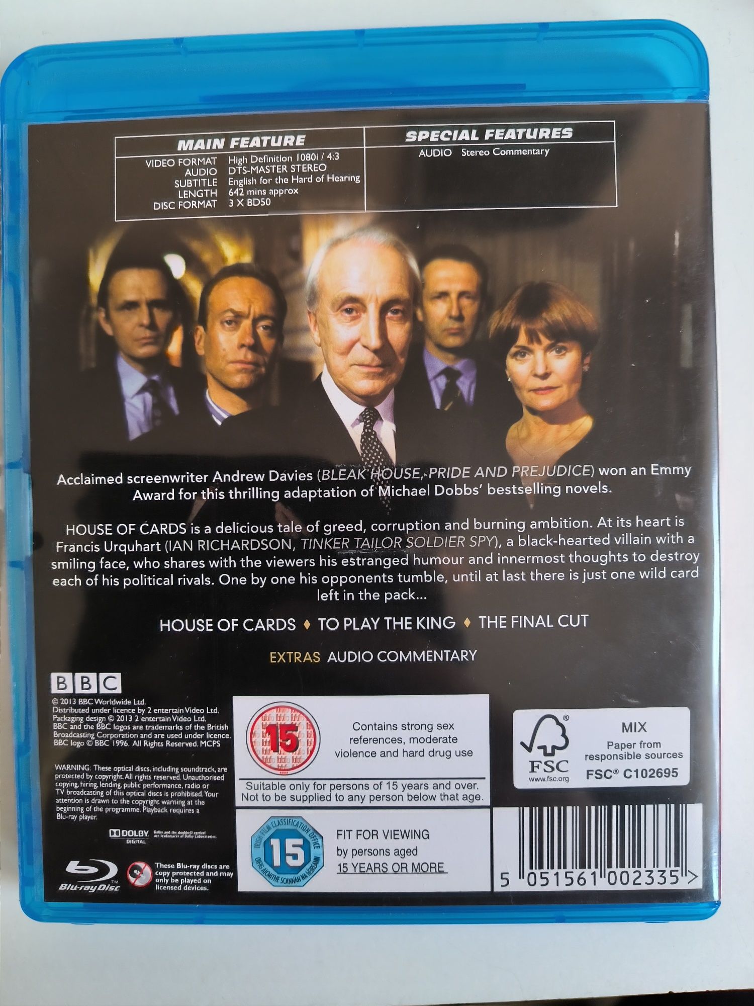 House of Cards -UK seriale -bluray