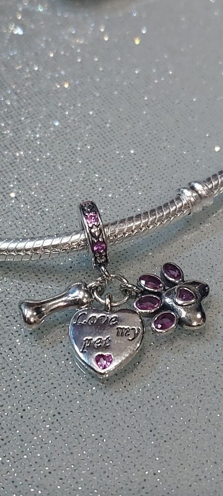 Charm- love my pet S925