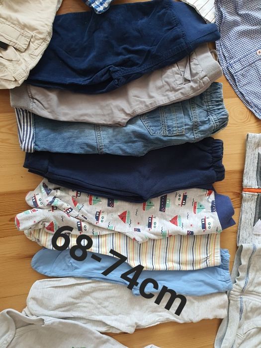 A 68-74 cm paczka dla chłopca, mega paka tanio 19 szt