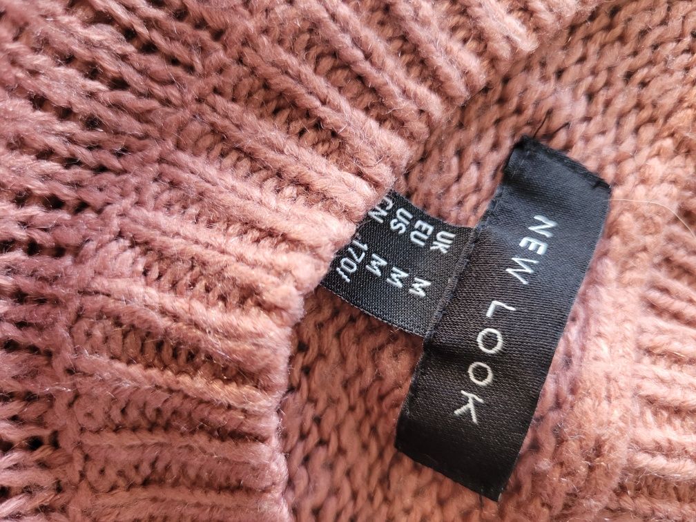 Sweter oversize brudny róż New Look