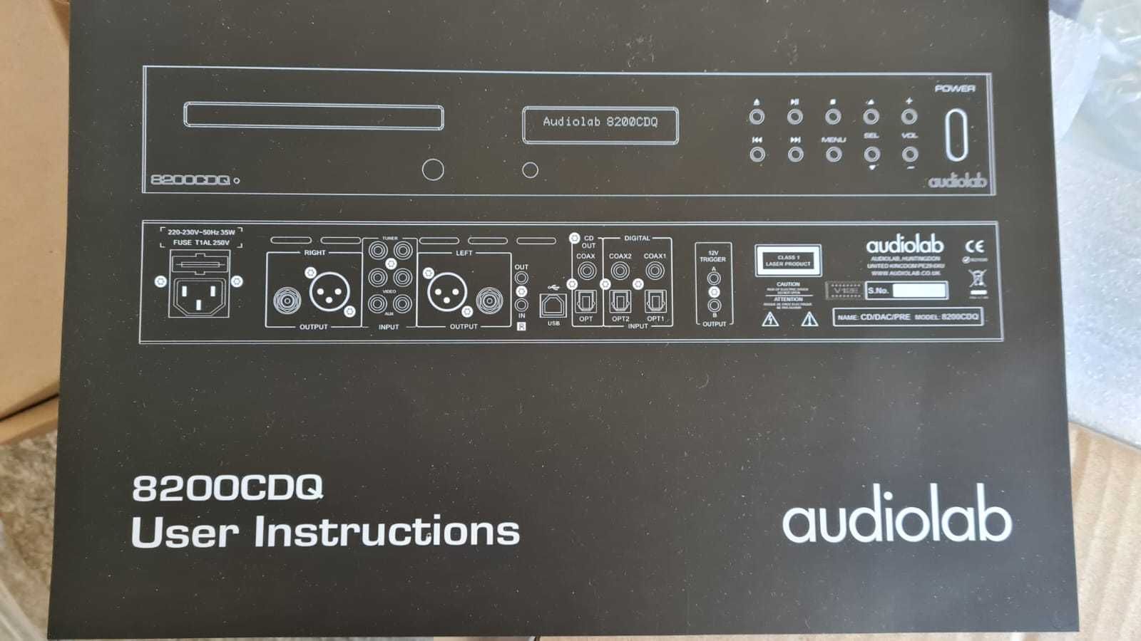 Audiolab 8200 CDQ Preamp/DAC V12E