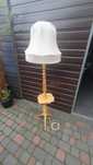 Lampa drewniana wisząca oraz stojąca