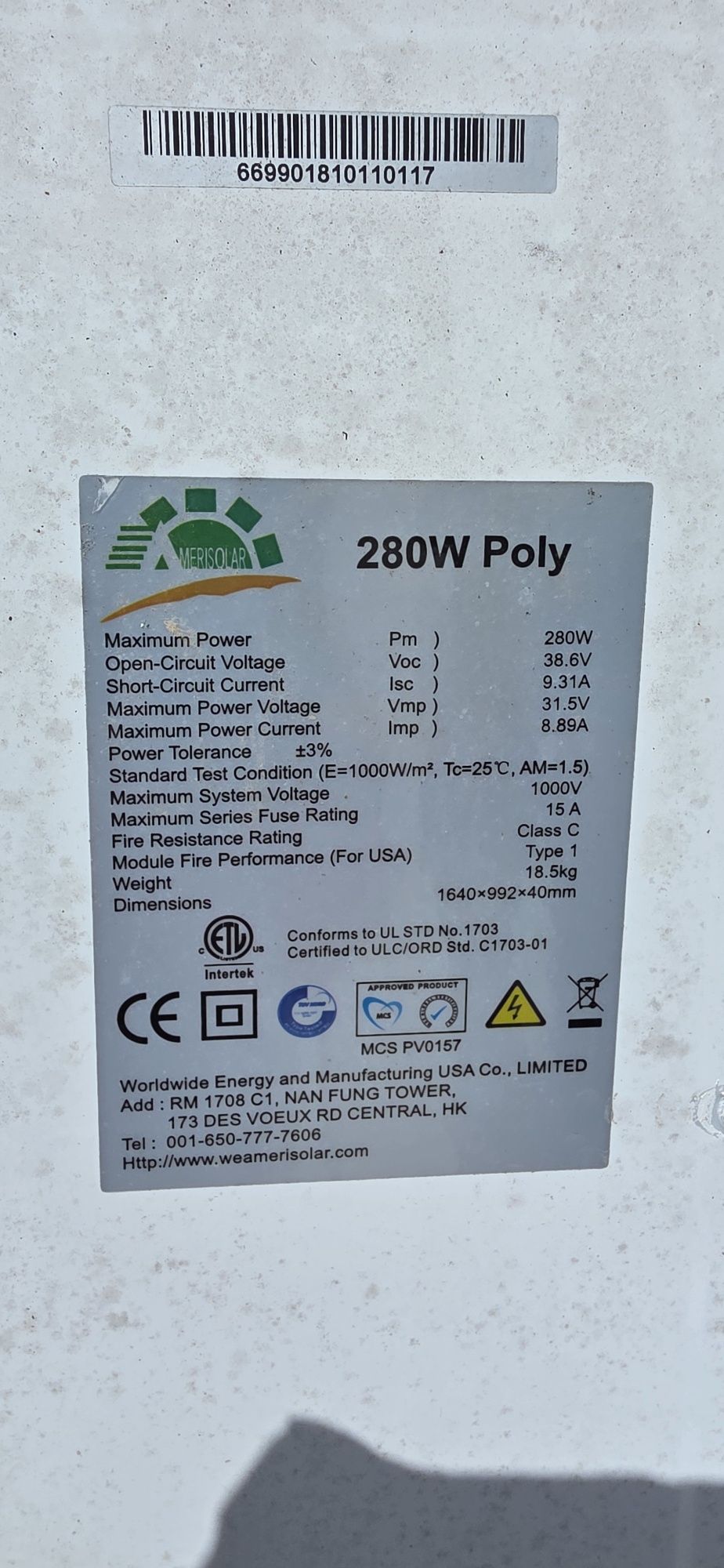 Paineis fotovoltaicos 280w