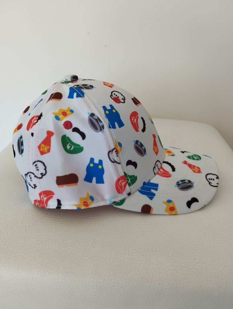 Czapka z daszkiem dziecięca Super Mario, BioWorld, biała, nowa, oryg.
