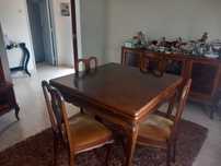 Mesa jantar extensivel+ 6cadeiras
