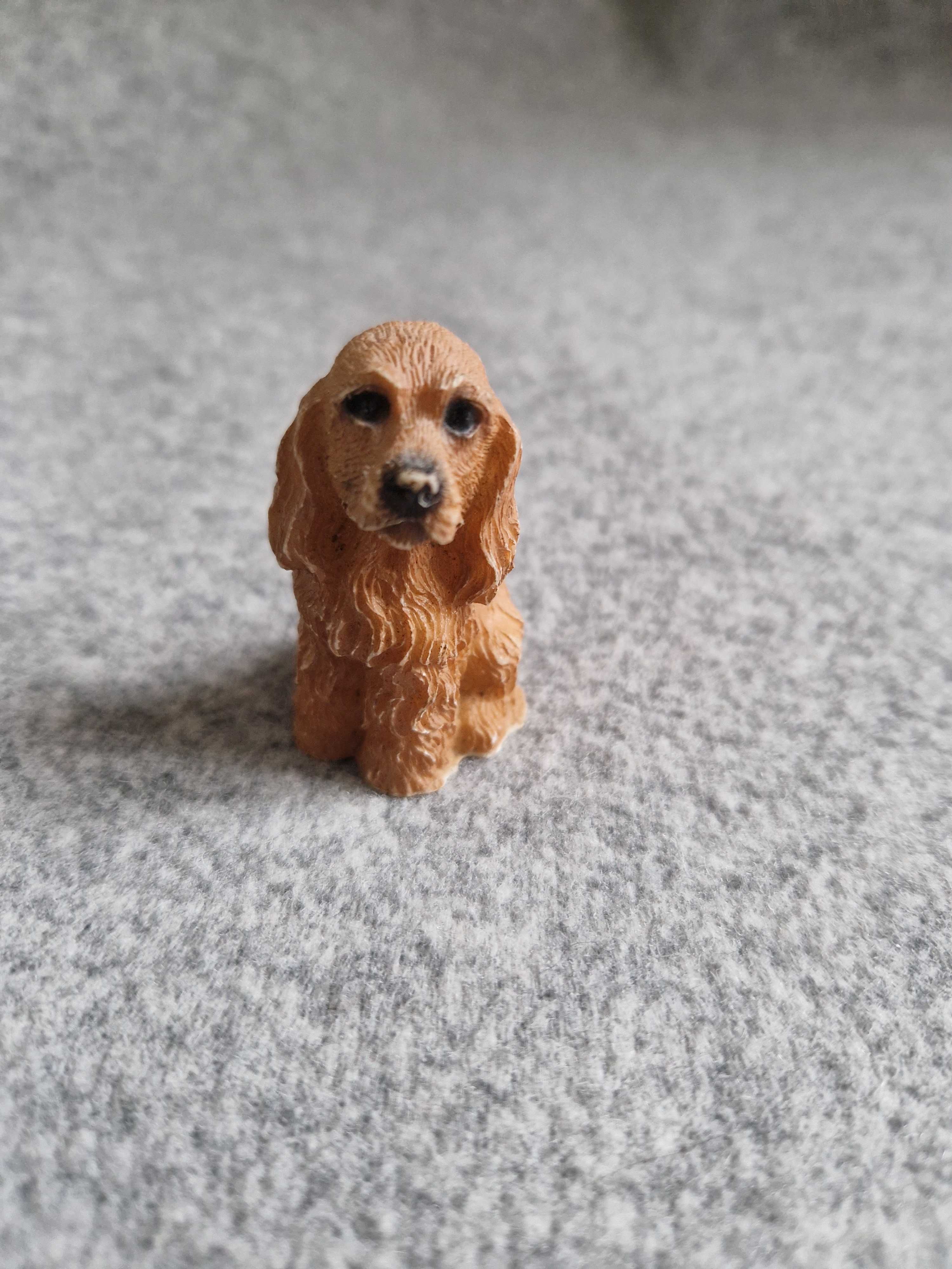 Figurki pieski golden retriver cocker spaniel